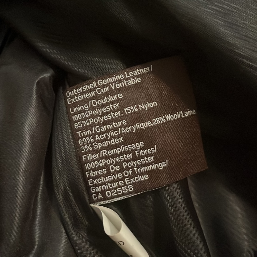 Danier black leather jacket - Picture 13 of 15